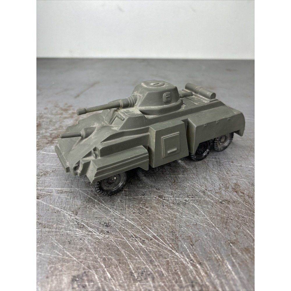 Vintage 1950's Marx Plastic US Army Training Center Armored Scout Car Tank